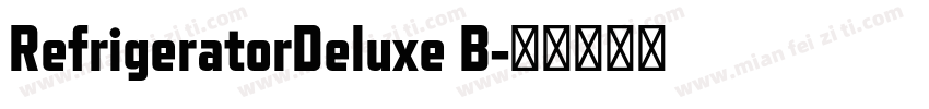 RefrigeratorDeluxe B字体转换